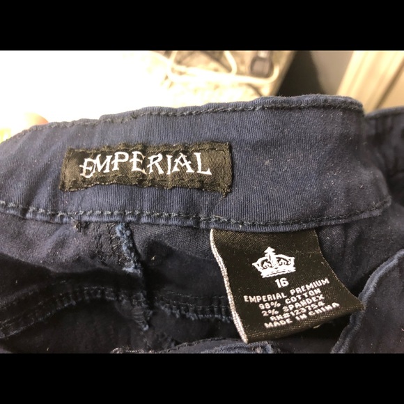 Navy slim pants - Picture 3 of 3